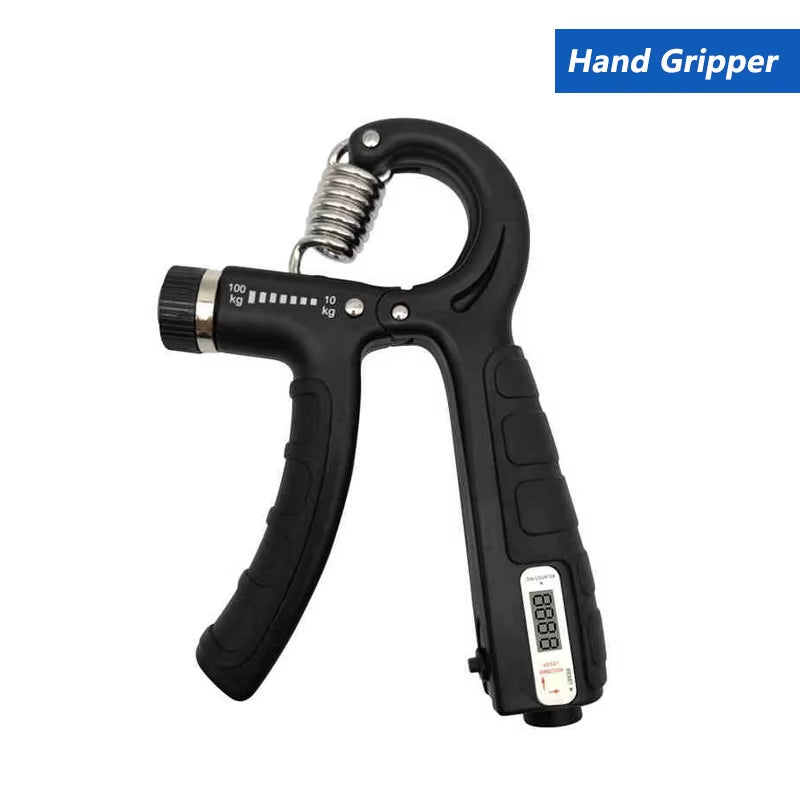 5-60Kg Adjustable Grip Strength Trainer with Finger Exerciser Hand Grip Strengthener for Muscle Building and Injury Recover